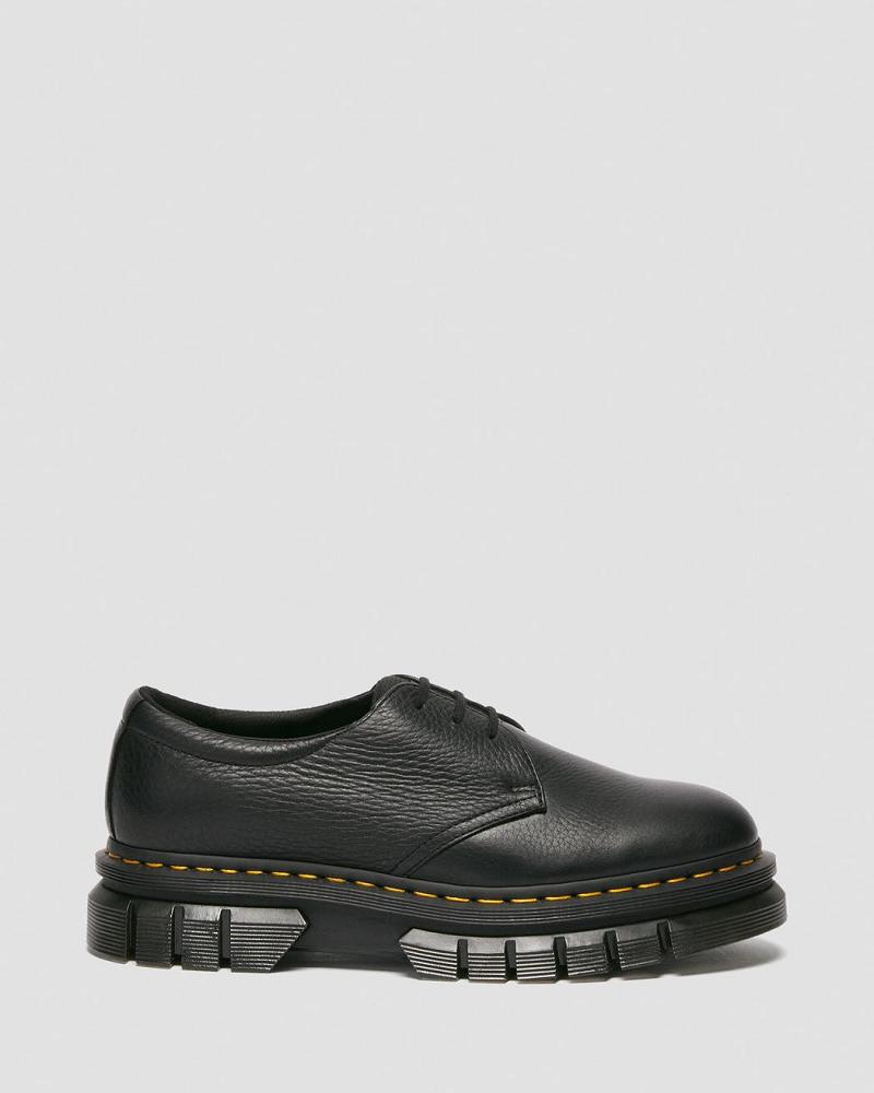 Dr Martens Rikard Lunar Leren Platform Schoenen Heren Zwart | NL 190TCE